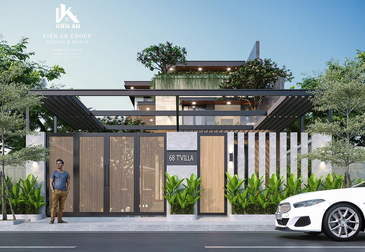 BIỆT THỰ 1 TRỆT 2 LẦU PHONG CÁCH HIỆN ĐẠI -  DESIGNED KIẾN AN GROUP - Design & Build