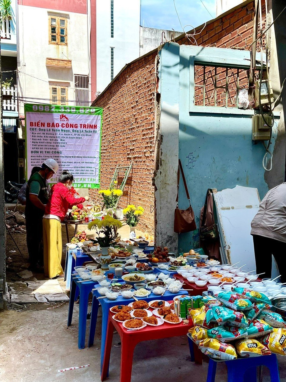 LỄ CÚNG ĐỘNG THỔ KHỞI CÔNG XÂY DỰNG MỚI NHÀ Ở Q.4 - 15/6/2023 