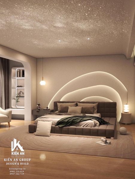 MẪU THIẾT KẾ PHÒNG NGỦ MASTER CHO ĐÔI VỢ CHỒNG TRẺ