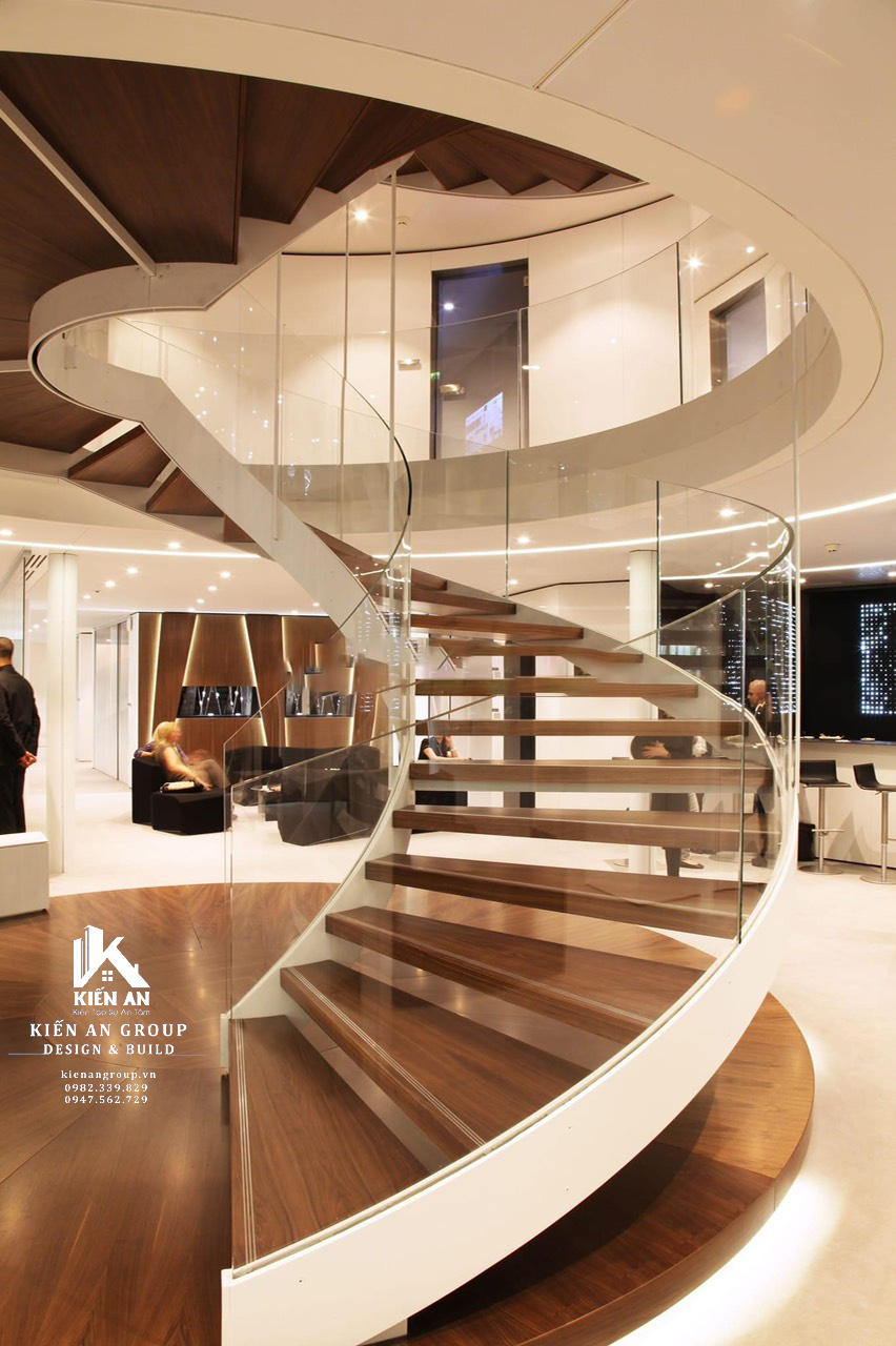 MẪU CẦU THANG MANG PHONG CÁCH HIỆN ĐẠI, SANG TRỌNG