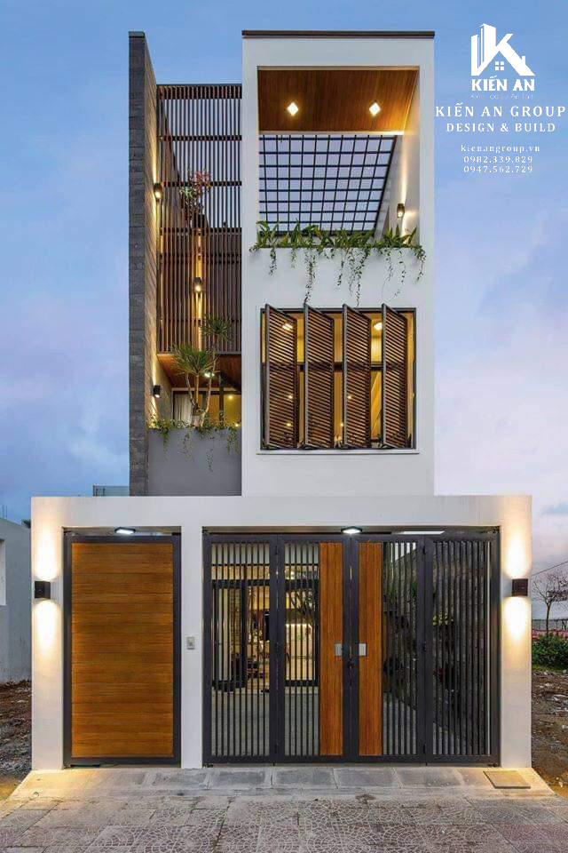 NHÀ Ở RIÊNG LẺ 1 TRỆT 2 LẦU PHONG CÁCH HIỆN ĐẠI - DESIGNED BY KIẾN AN GROUP - Design & Build