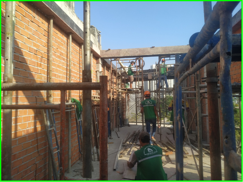 Các hạng mục thi công phần thô nhà phố