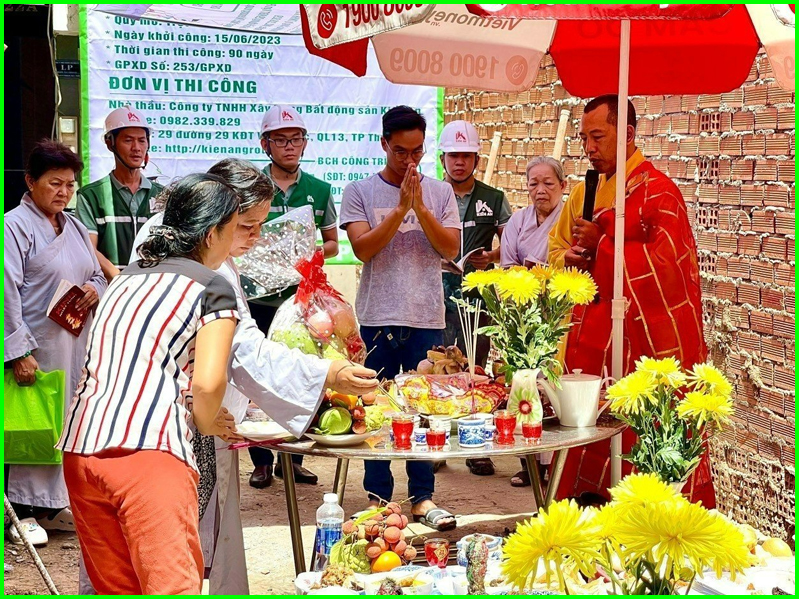 Cúng động thổ xây nhà đầy đủ nhất